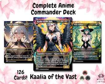 Kaalia of the Vast Anime Style Waifu Commander Deck Custom Proxy MTG EDH Angel Demon Dragon English High Quality Cards