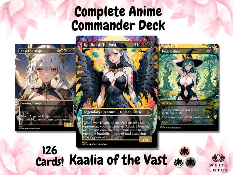 Kaalia of the Vast Anime Style Waifu Kommandanten Deck Benutzerdefinierte Proxy MTG EDH Engel Dämon Drachen Englische hochwertige Karten Bild 1