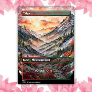 Taiga aquarel anime Waifu aangepaste proxykaart enkele kaart voor EDH commandant Cadeau voor hem/haar
