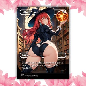 Fellwar Stone Walls, Anime Waifu, carte de procuration personnalisée, carte unique pour le commandant EDH, cadeau pour lui/elle