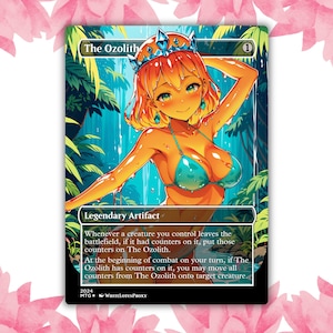 Cartão de proxy personalizado Ozolith Slime Anime Waifu, cartão único para comandante EDH, presente para ele/ela