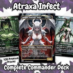 Atraxa INFECT Anime Waifu Bereit zu spielen Proxy Kommandanten Deck Benutzerdefinierte Proxy EDH Phyrexian Tribal Englisch hochwertige Karten