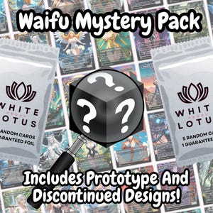 Pacote de reforço misterioso de anime Waifu 5/10 cartas | Cartas proxy | Item de presente perfeito