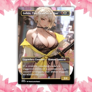 Isshin, zwei Himmel als eins V1 Anime Waifu Benutzerdefinierte Proxy-Karte Einzelkarte für EDH Kommandant Geschenk für Sie / Ihn