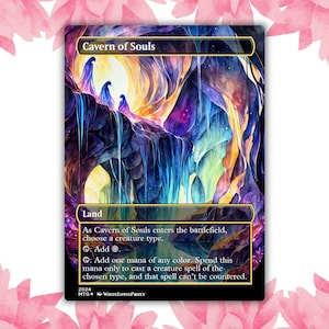 Cavern Of Souls Anime Waifu Carte proxy personnalisée Carte unique pour commandant EDH Cadeau pour lui/Elle