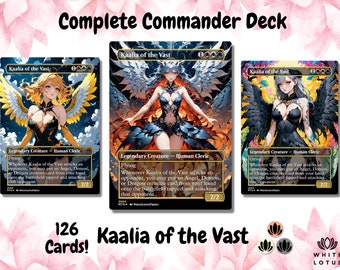 Kaalia of the Vast Anime Style Waifu Commander Deck Custom Proxy MTG EDH Angel Demon Dragon Carte inglesi di alta qualità