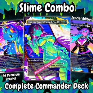 Slime Combo Anime Waifu Proxy Deck 100 Cards + Tokens | Full Commander EDH Deck