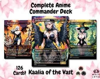 Kaalia of the Vast Anime Style Waifu Commander Deck Custom Proxy MTG EDH Angel Demon Dragon English High Quality Cards