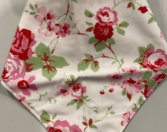 Floral handmade bib