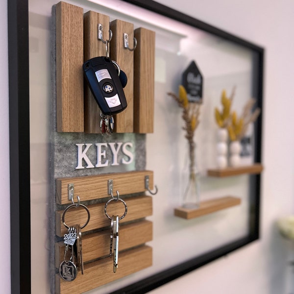 Schlüsselbrett / Schlüsselhalter aus Holz