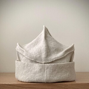 Joodito Origami Crown Pure Wool Sweater Hat Winter Bucket  display picture 3