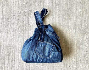 joodito denim patchwork oversize tote market bag handbag satchel blue cotton jeans upcycled vintage unisex boro japanese sashiko hippie ooak