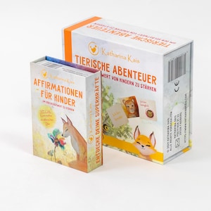 Exklusives Superkräfte-Bundle Affirmationskarten und Tierische Abenteuer das Suchspiel für Kinder