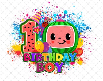 1rd Birthday Png, 1rd Birhday Boy Png, 1rd Birthday Girl Png, Happy Birthday Png, Happy Birthday Party, Rainbow Png, Watermolon Png