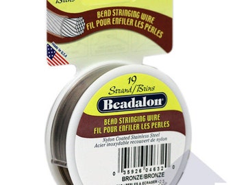Beadalon 19 Strand Nylon Coated Stainless Steel Beading Wire (30 ft)