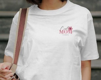 Personalisiertes Mama T-Shirt | Muttertagsgeschenk | Benutzerdefinierter Name | Mama-T-Shirt
