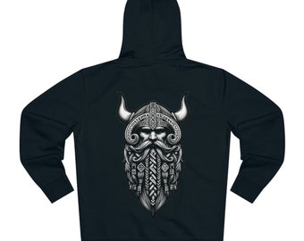 Sudadera para Hombre con nombre personalizado| Diseño vikingo con runas nordicas | Nombre personalizado