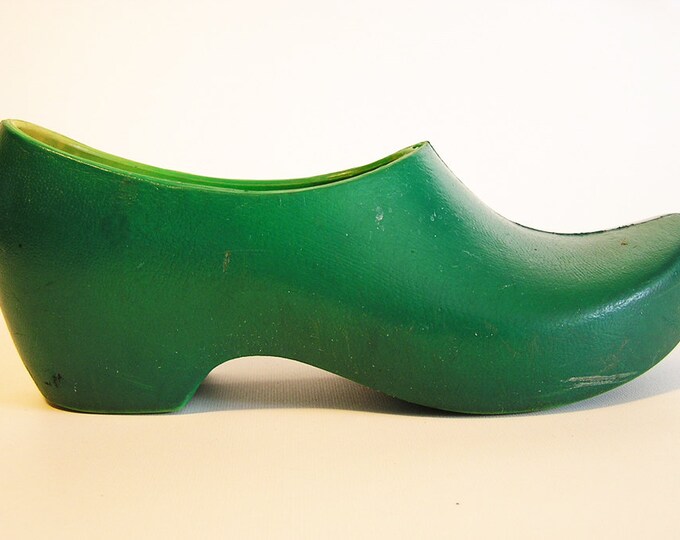 Vintage German Jolly Garden Clogs Green Rubber W Cork Insoles 38 Etsy