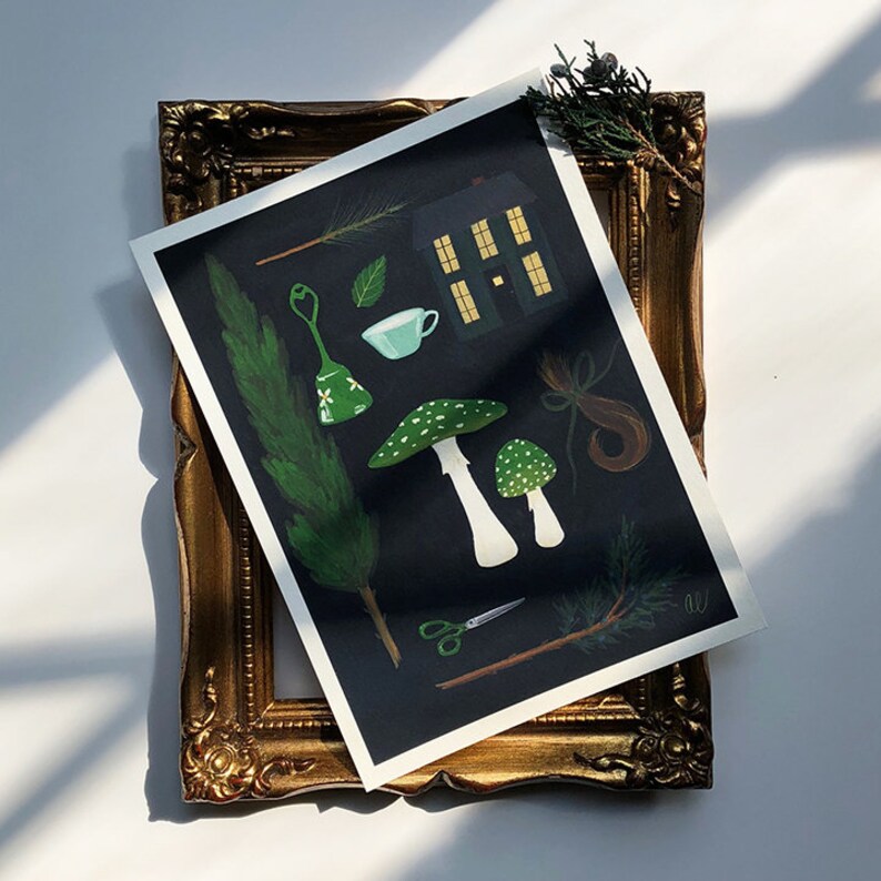 Scent of Juniper Archival Mini Print by Amy Earles Etsy