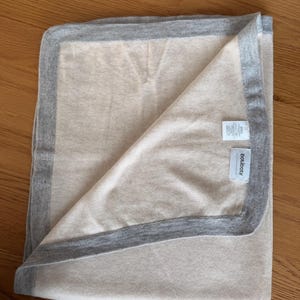 Baby Blanket - 100% Cashmere - Botiboty - Soft Handmade Newborn Blanket - Designer Cashmere Birth Keepsake 30x40inches image 12