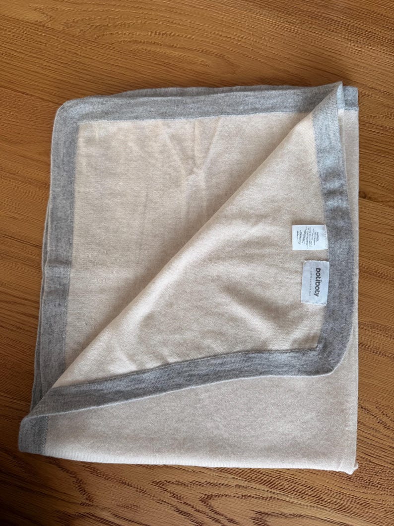 Baby Blanket - 100% Cashmere - Botiboty - Soft Handmade Newborn Blanket - Designer Cashmere Birth Keepsake 30x40inches image 12