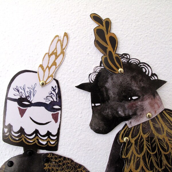 Hybrid Hinged Beasts Articulated Paper Dolls V2 / Hinged Beasts Series