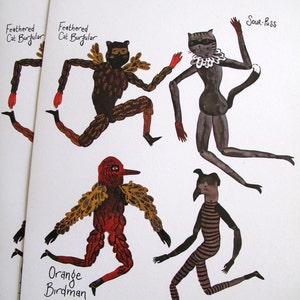 Striped Creeper Paper Doll DIY / Hinged Beasts Series image 5
