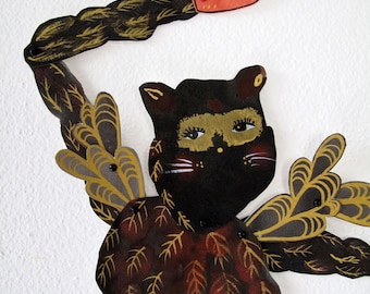 Feathered Cat Burgular DIY PDF instant download Paper Doll Articulated