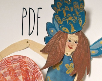 Mermaid with Shell PDF / illustration by Emma Kidd