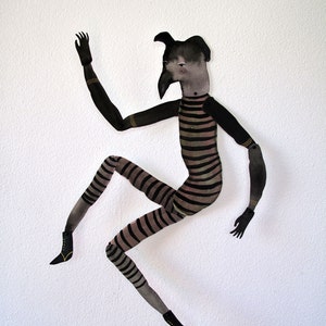 Striped Creeper Paper Doll DIY / Hinged Beasts Series image 1