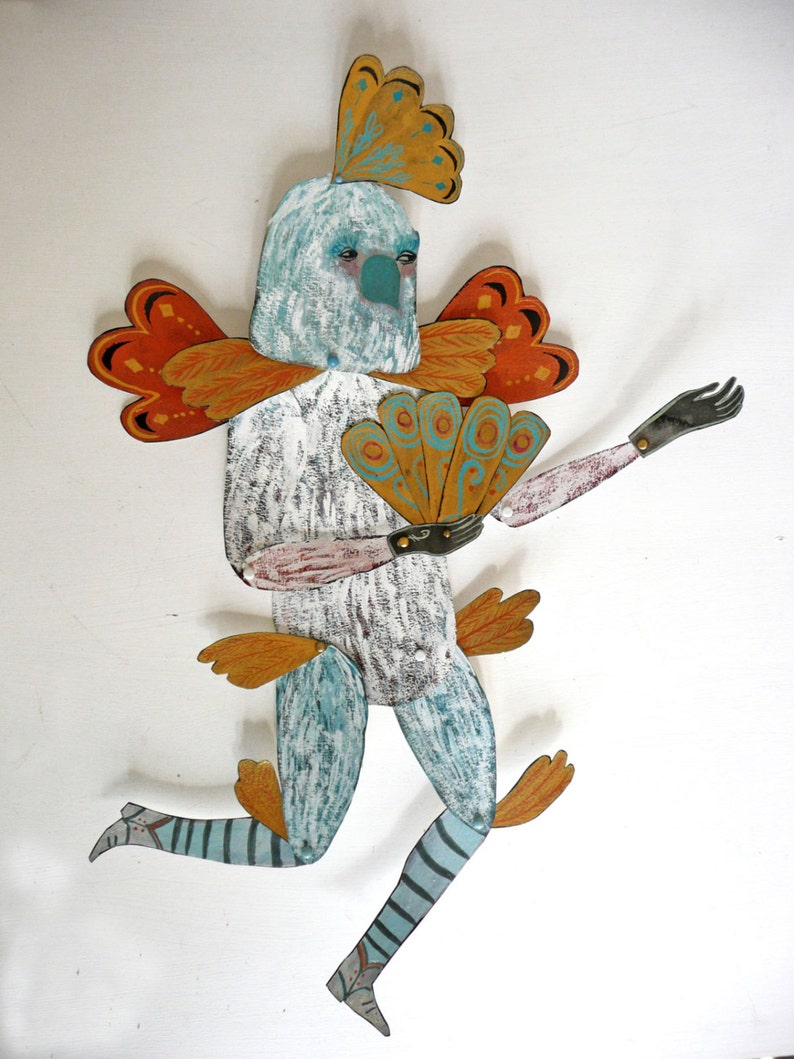 PDF Papagena Articulated Paper Doll / Hinged Beasts Series image 2