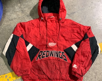 Giacca iniziale vintage dei Detroit Red Wings
