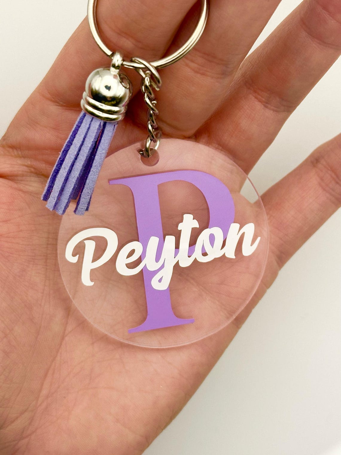 Custom Initial Keychain - Etsy