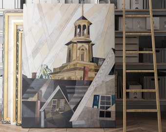 After Sir Christopher Wren (1920) by Charles Demuth | Canvas Wall Art Print | Iconic Posters Prints Paintings Photos Home Decor
