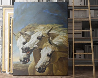 Pharaoh&#39;s Horses by John Frederick Herring Sr | Canvas Wall Art Print | Iconic Posters Prints Paintings Photos Home Decor