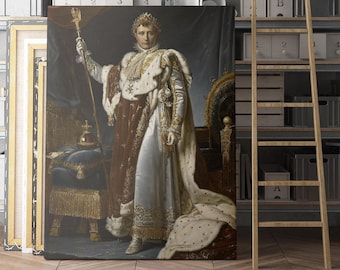 Napoleon Bonaparte Emperor of France | Canvas Wall Art | Iconic Posters Prints Paintings Photos Home Decor