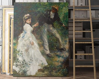 Renoir、LA PROMENADE、海外版超希少レゾネ、新品額付 File:La Promenade, by Pierre-Auguste Renoir, edited.jpg