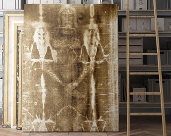 Shroud of Turin - Face of Jesus Canvas Wall Art Print | Iconic Posters Prints Paintings Photos Home Decor