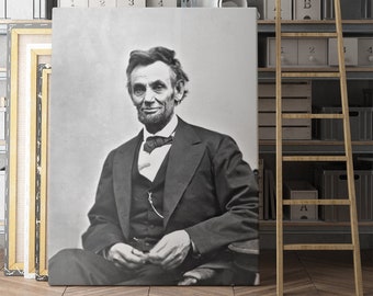 Abraham Lincoln Presidential Portrait | Canvas Wall Art | Iconic Posters Prints Paintings Photos Home Decor