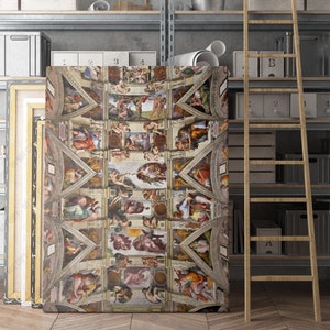 The Sistine Chapel by Michelangelo Canvas Wall Art Print | Iconic Posters Prints Paintings Photos Home Decor