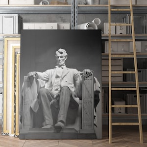 Abraham Lincoln Memorial | Canvas Wall Art | Iconic Posters Prints Paintings Photos Home Decor