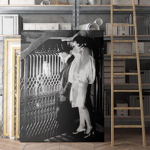 Arriving At A Speakeasy, Prohibition 1920s Canvas Wall Art Print | Iconic Posters Prints Paintings Photos Home Decor
