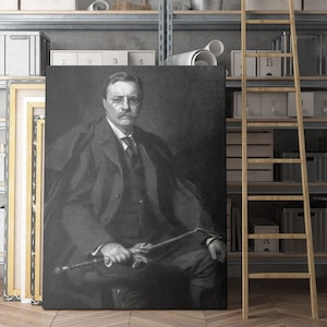 Teddy Roosevelt Portrait | Canvas Wall Art | Iconic Posters Prints Paintings Photos Home Decor