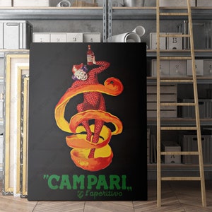 Aperitivo Campari, póster publicitario Vintage, lienzo, impresión artística de pared/pósteres icónicos, impresiones, pinturas, fotos, decoración del hogar