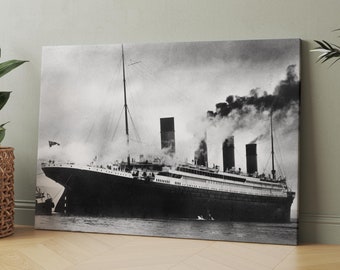 The Titanic 1912 | Canvas Wall Art Print | Iconic Posters Prints Paintings Photos Home Decor