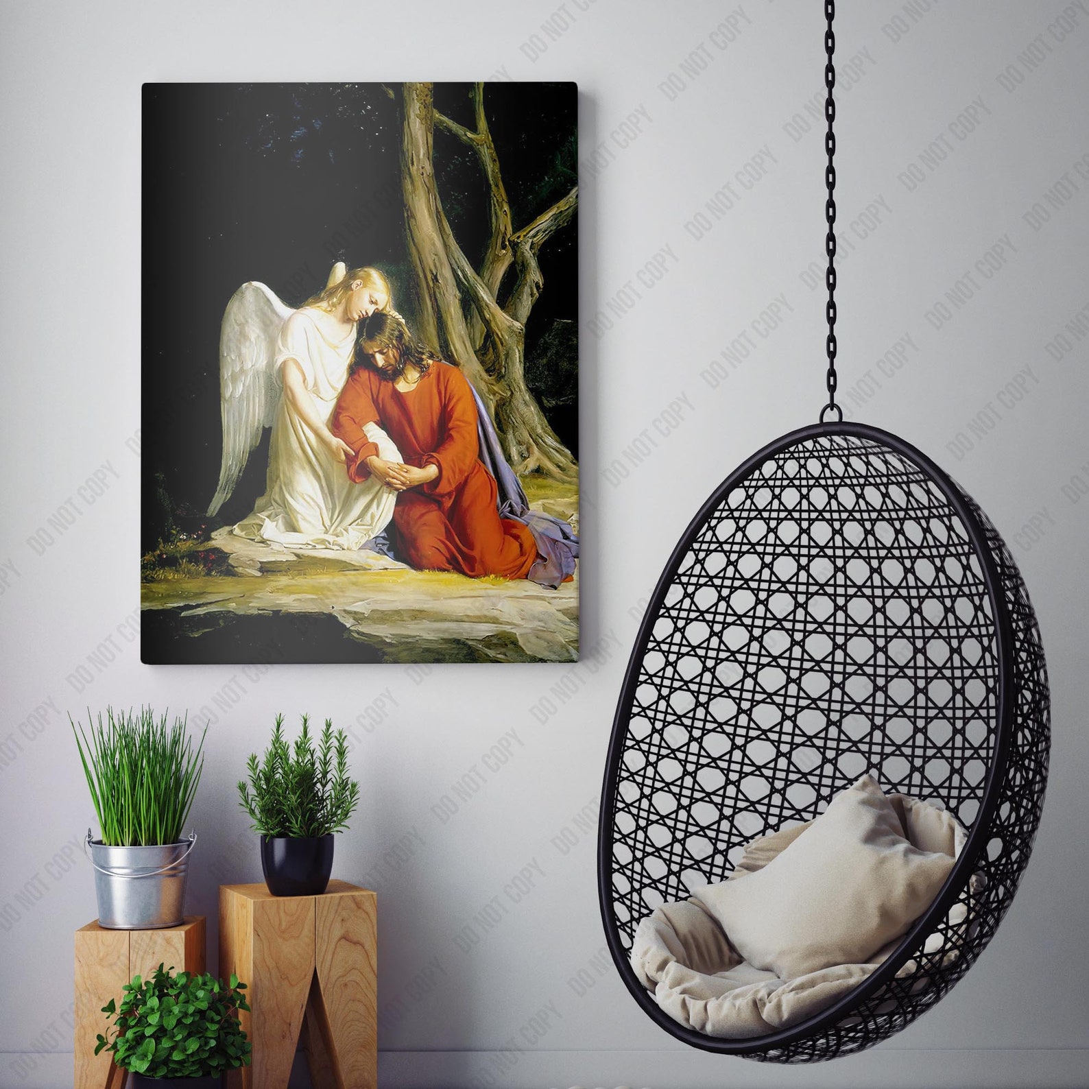 Christ in the Garden of Gethsemane Canvas Wall Art Print | Iconic ...