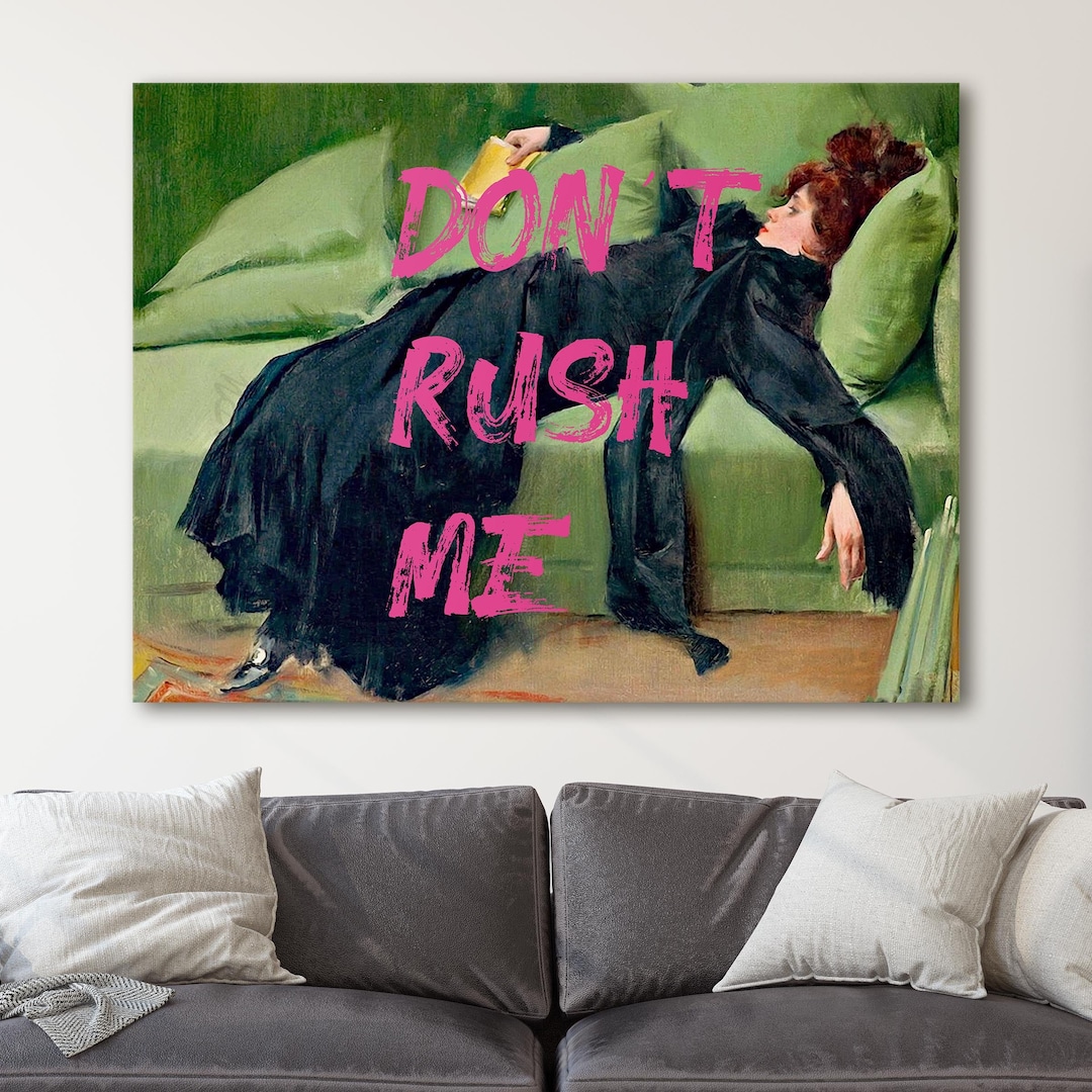 Don't Rush Me. Decadent Young Woman - After the Dance | Canvas Wall Art ...