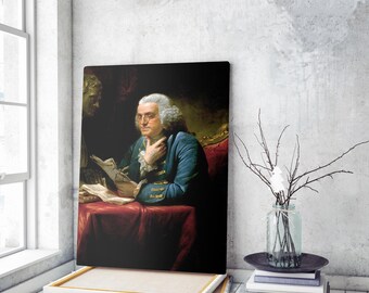 Benjamin Franklin 1767 | Canvas Wall Art | Iconic Posters Prints Paintings Photos Home Decor