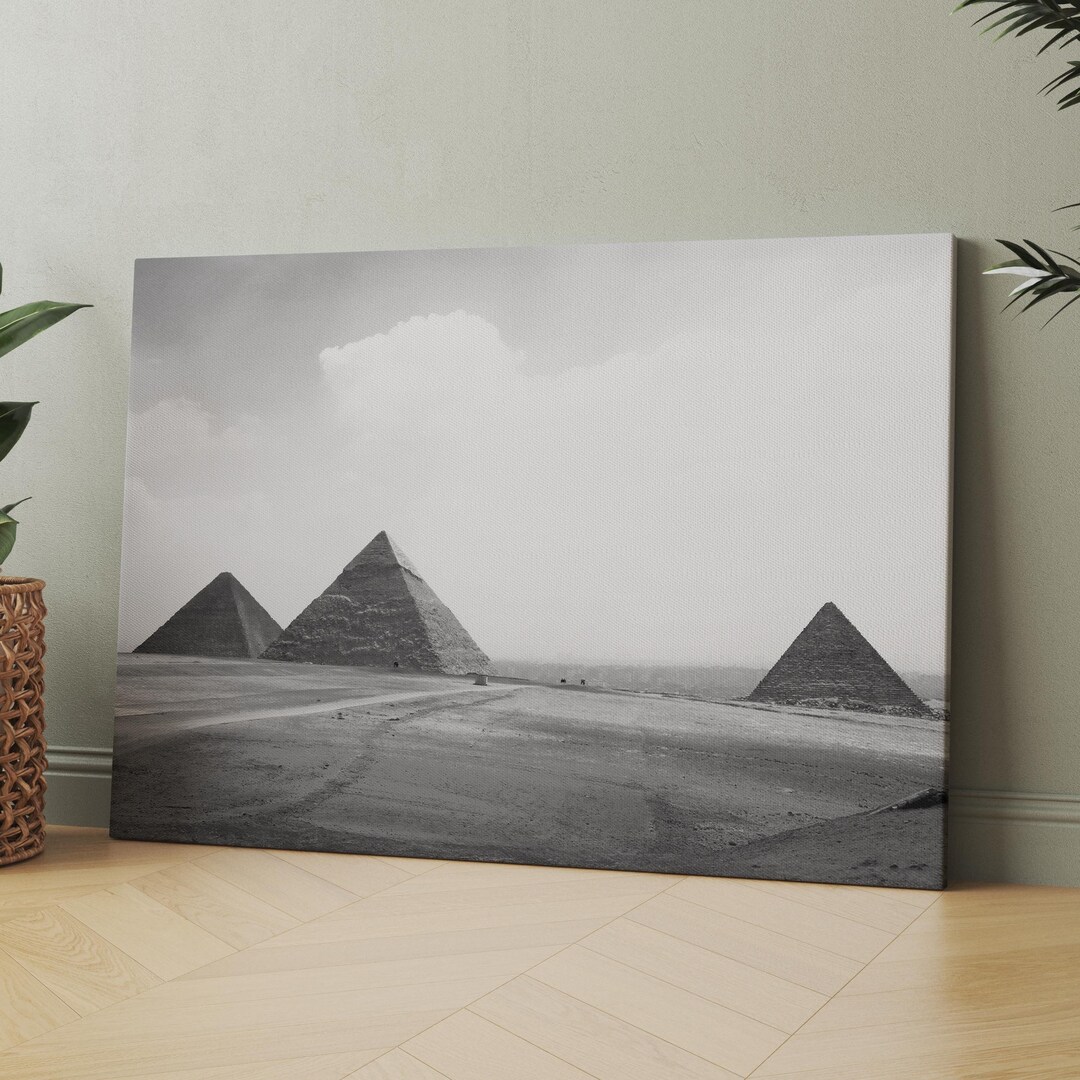 Pyramids of Giza in Cairo, Egypt | Canvas Wall Art | Iconic Posters ...