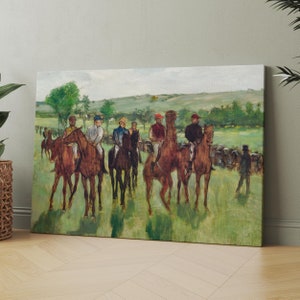 The Riders (1885) by Edgar Degas | Canvas Wall Art Print | Iconic Posters Prints Paintings Photos Home Decor